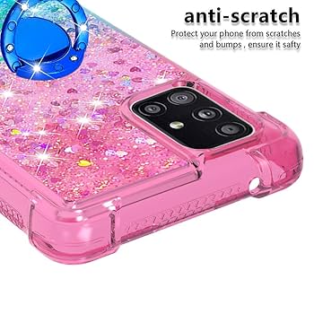 GALAXY A71 難あり 中古 ZYZX Samsung Galaxy A71 5G Case, Gradient Quicksand Bling